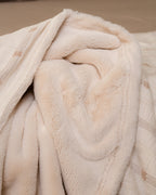 Cozy Texture Plush Blanket – Beige