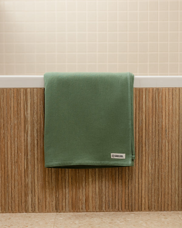 Terra Fringeless XL Bath Bundle 2 Pack – Hedge Green