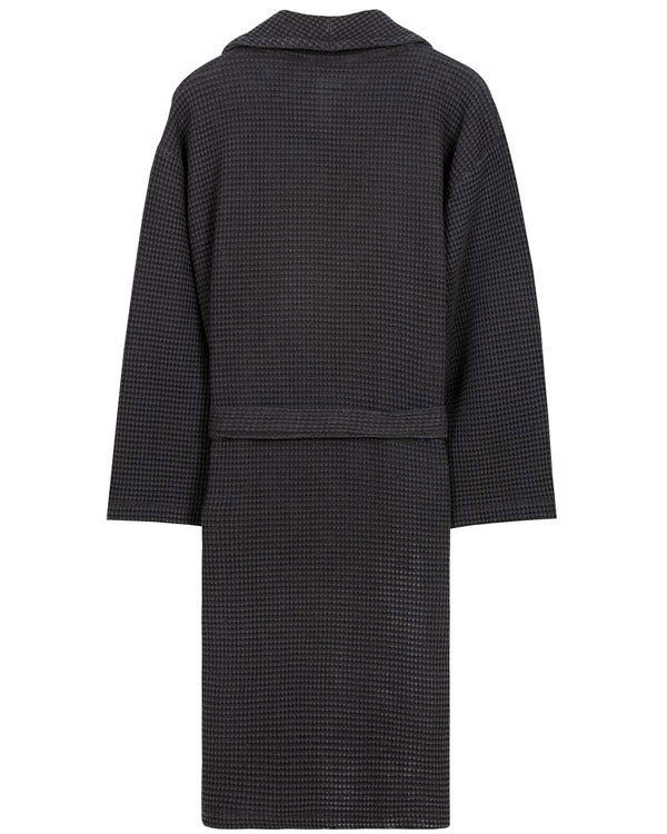 Micro Waffle Robe – Black