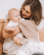 Little Fishies Gauze Burping Cloth Bundle – 3 Pack – Natural / Beige / Warm Taupe