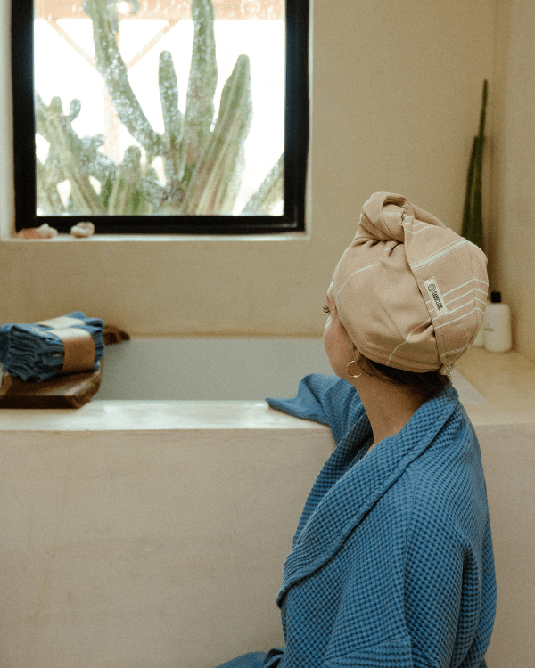 Classic Hair Towel – Sand
