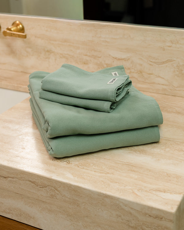 Terra Fringeless XL Bath Bundle – Sage
