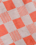 Checker Towel Bag – Coral