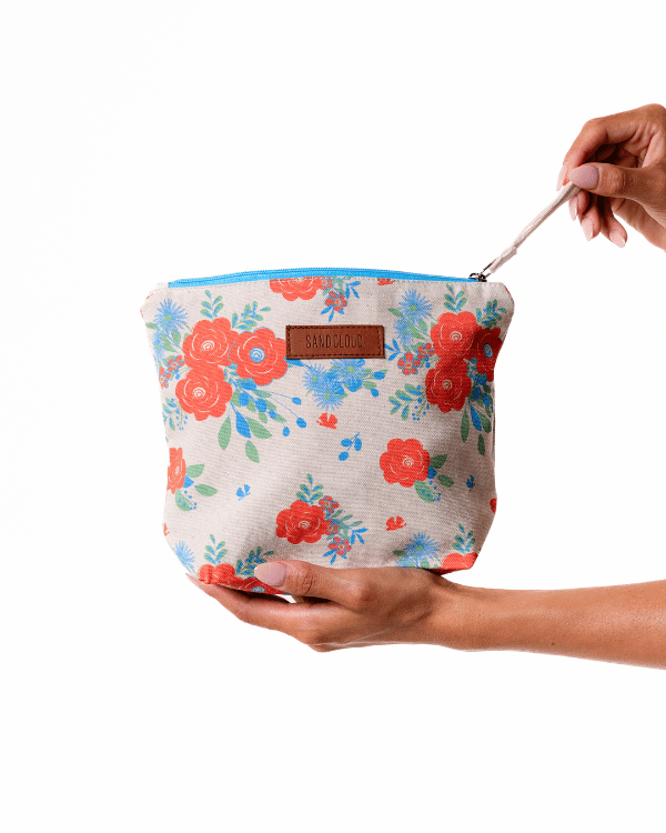 Flower Bunch Zipper Pouch