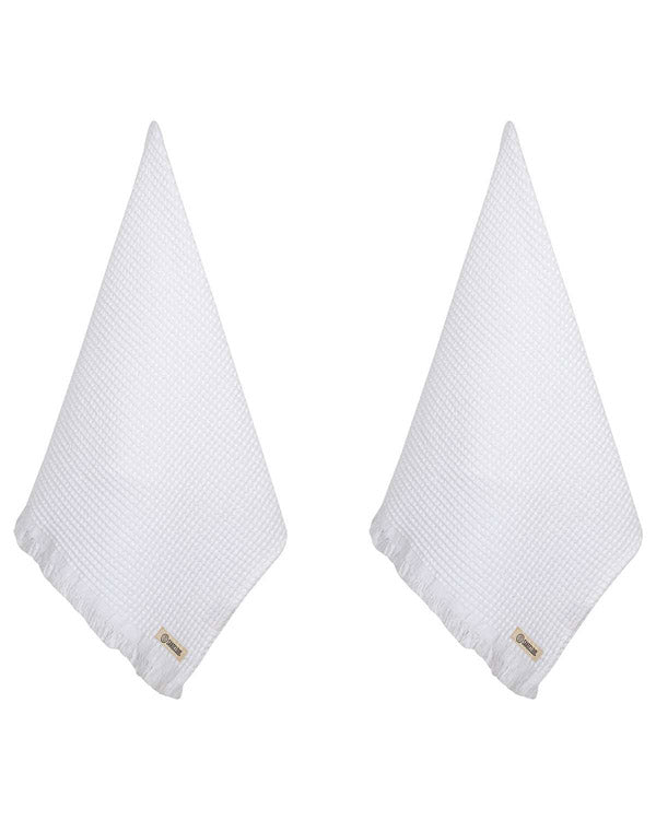 Micro Waffle XL Bath Bundle – White