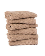Atom Washcloth Bath Bundle – Sand – 6 Pack