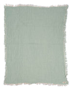 Little Fishies Gauze Receiving Blanket – Seafoam