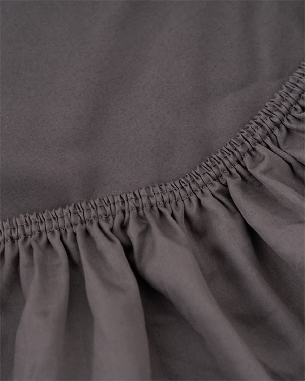 Luxe Sateen Sheet Set Steel Grey