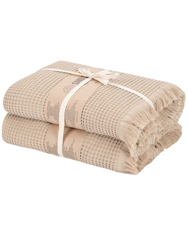 Micro Waffle XL Bath Bundle – 2 Pack -White