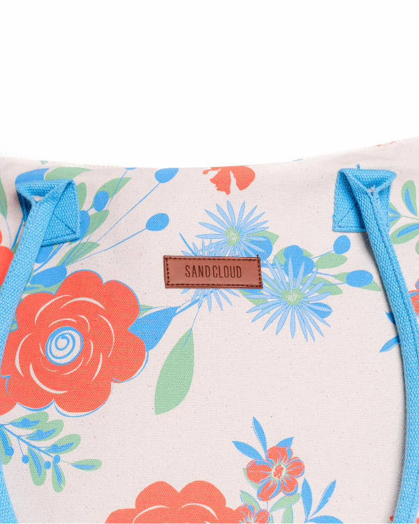 Floral Beach Tote