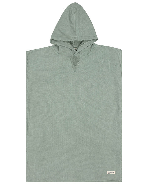 Terra Hooded Poncho Youth – Sage