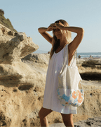 Flower Bunch Printed Net Market Bag