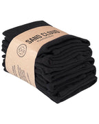 Classic Bath Washcloth Bundle- 6 Pack – Black