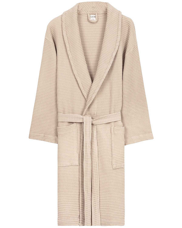 Micro Waffle Robe – Frost White