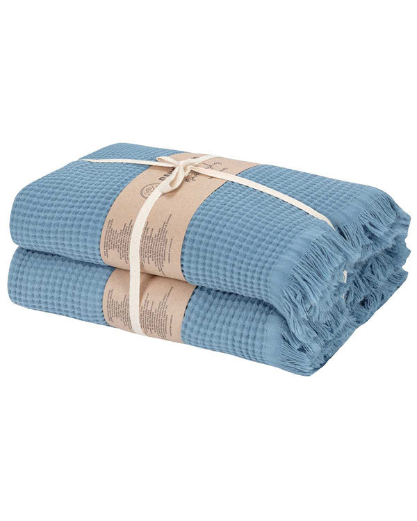Micro Waffle XL Bath Bundle – 2 Pack -White