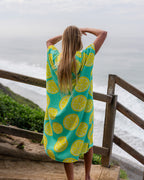 Lemons Hooded Poncho