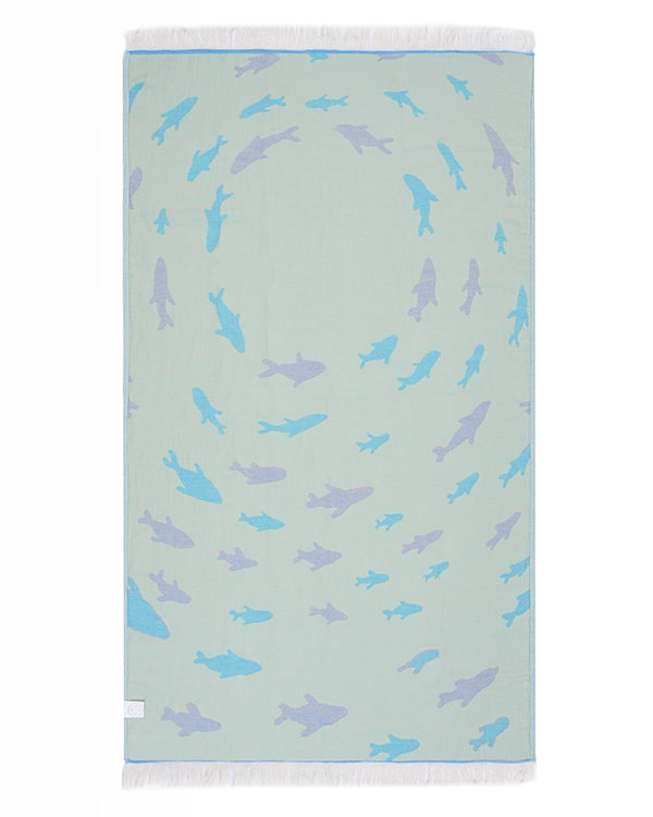 Swirl Shark Kids Towel
