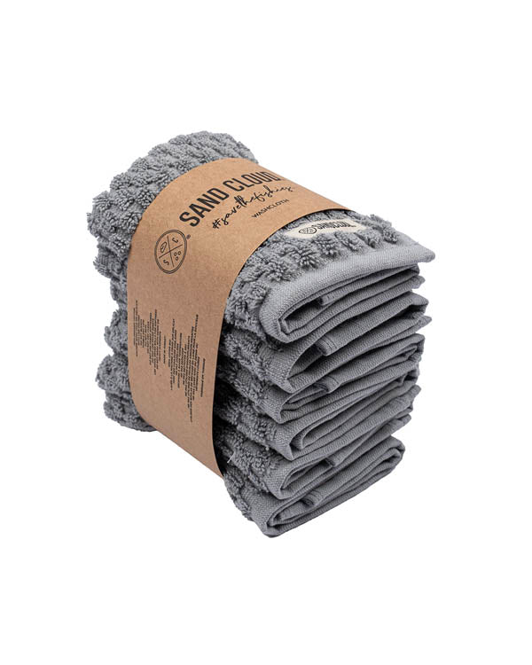 Atom Washcloth Bath Bundle – Slate Blue – 6 Pack