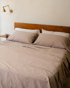 Signature Percale Solid Sheet Set Beige
