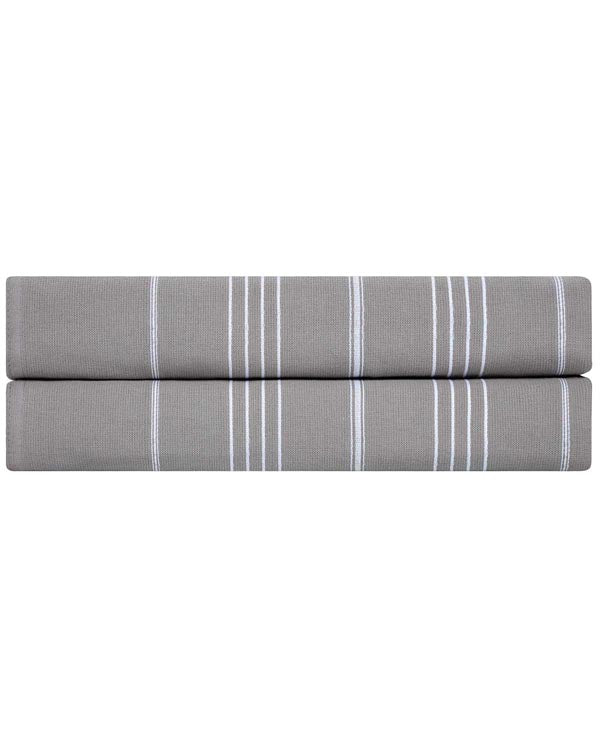 Classic Fringeless XL Bath Bundle – Grey – 2 Pack
