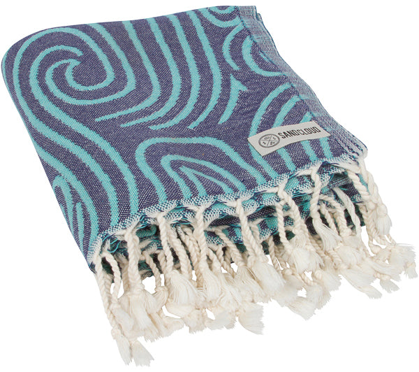 Mint Swirl Turtle Towel