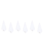 Atom Washcloth Bath Bundle – White – 6 Pack