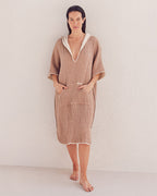 Falta Gauze Hooded Poncho – Sage
