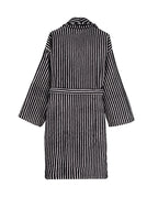 Stripe Dot Robe – Black