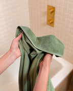 Terra Fringeless XL Bath Bundle – Hedge Green