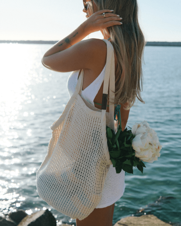 Net Market Bag Sunflower