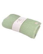 Little Fishies Waffle Blanket – Sage