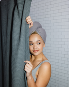 Terra Hair Towel – Grey