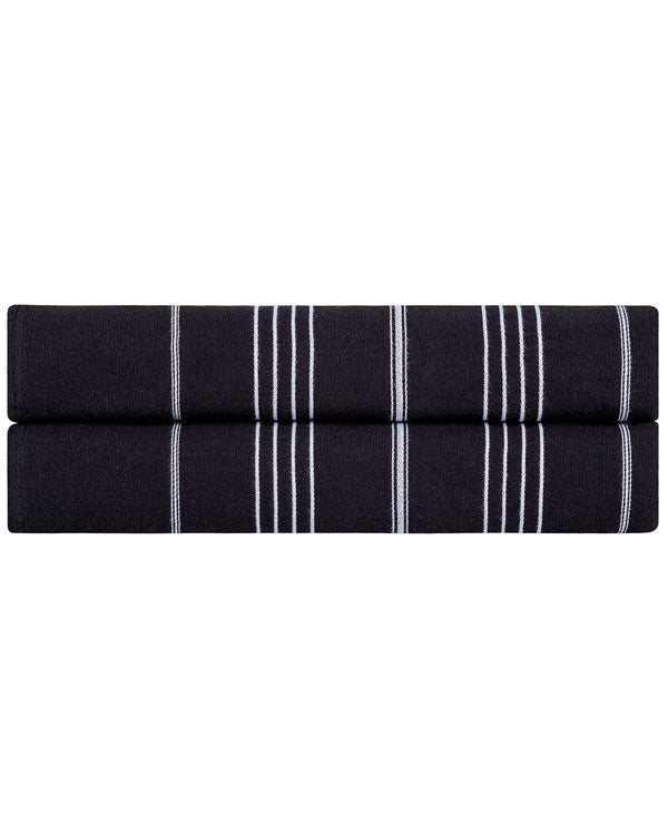 Classic Fringeless XL Bath Bundle – Black – 2 Pack