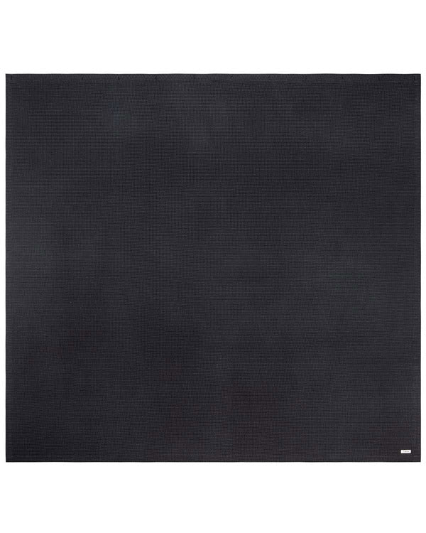 Micro Waffle Shower Curtain – Black