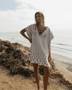 Daisy Stripe Cover Up