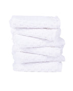 Atom Washcloth Bath Bundle – White – 6 Pack