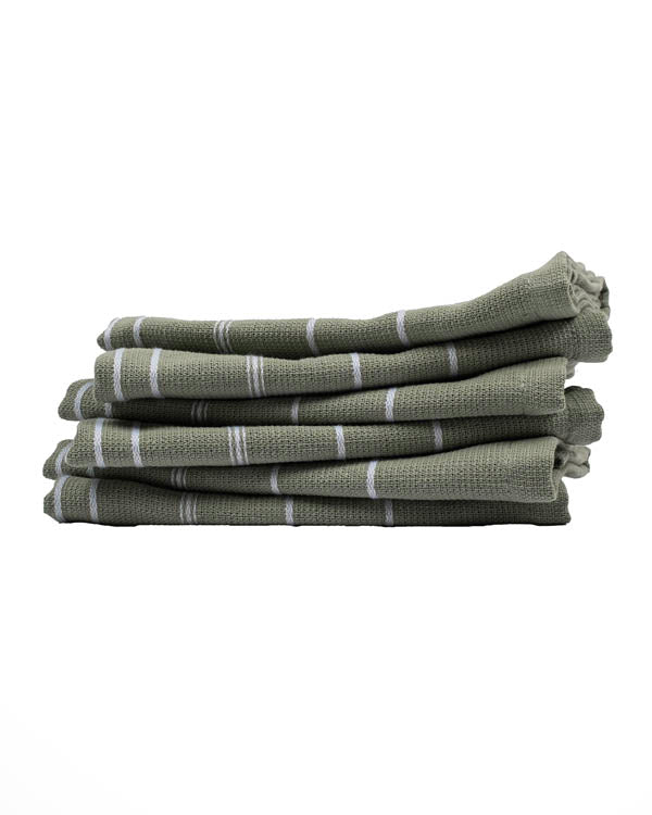 Classic Bath Washcloth Bundle 6 Pack – Sage