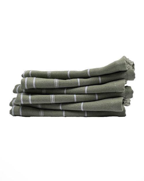 Classic Bath Washcloth Bundle 6 Pack – Sage
