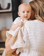 Little Fishies Gauze Burping Cloth Bundle – 3 Pack – Natural / Beige / Warm Taupe
