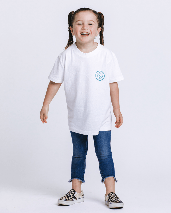 SC Whale Tail Kids Tee – White