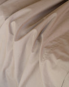 Signature Percale Solid Flat Top Sheet Beige