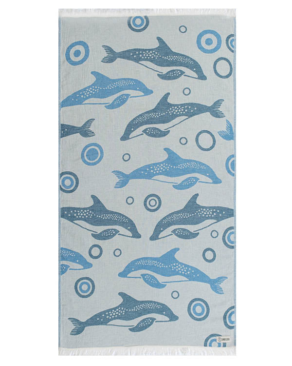 Swirl Shark Kids Towel
