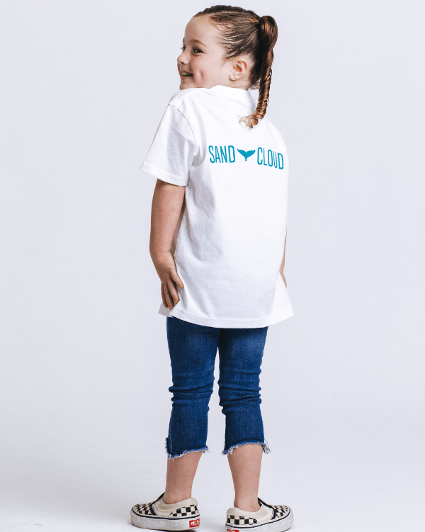 SC Whale Tail Kids Tee – White