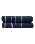 Classic Fringeless XL Bath Bundle 2 Pack – Navy