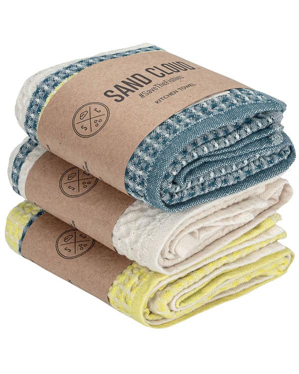 Verbena Waffle Kitchen Towel Bundle – Assorted 3 Pack