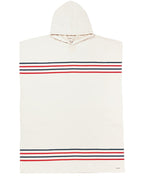 Classic Stripe Hooded Poncho – Calcite Pink