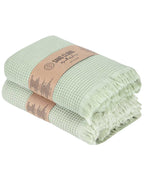 Micro Waffle XL Bath Bundle – 2 Pack – Sage