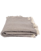 Little Fishies Gauze Receiving Blanket – Grey
