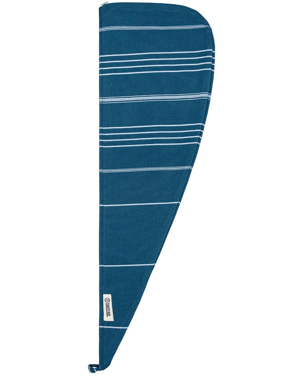 Terra Hair Towel – Teal Blue