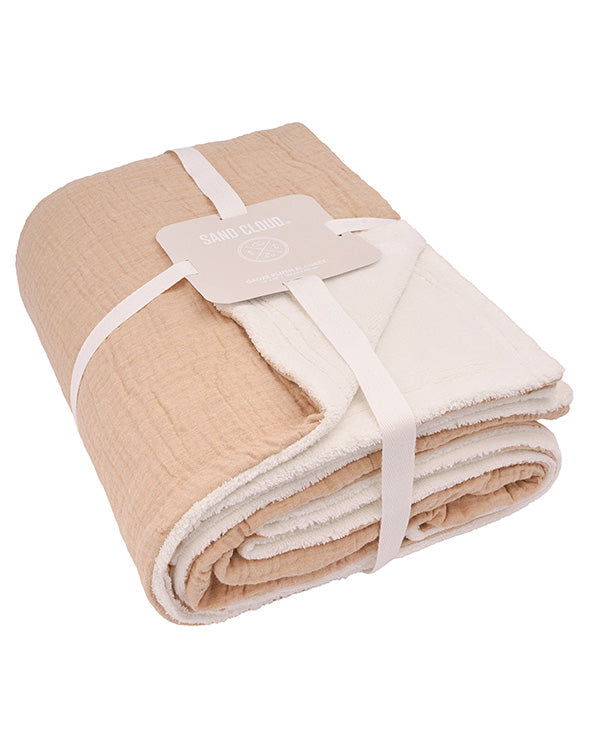 Softy Solid Plush Blanket – Beige